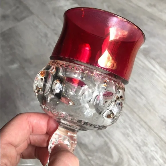 Kings crown ruby flash goblets - Picture 3 of 6